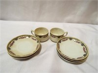 A.M.F. Extra Fine China Ware Small Cups & Saucers