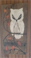 Owl Painting on Wood