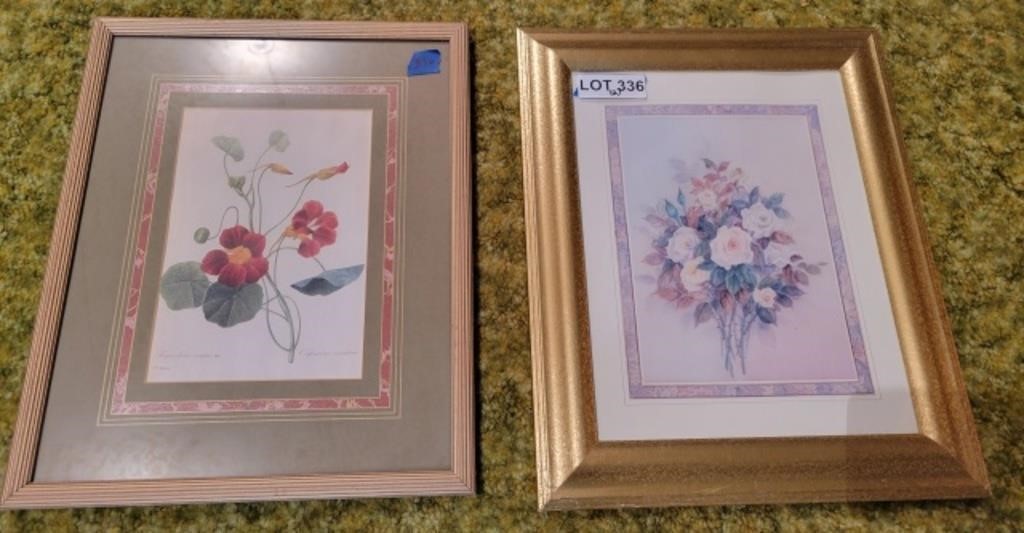 (2) Flower Prints