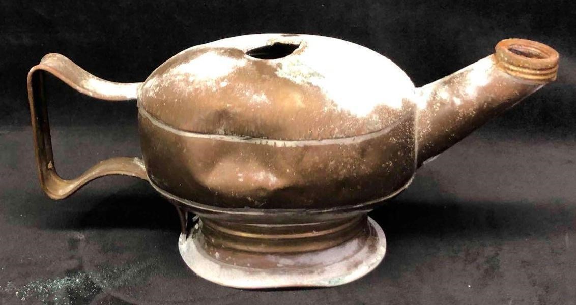 Antique Aladdin Genie Oil Lamp Missing Glass Shade