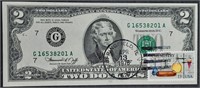 1976  $2 FRN  Stamped Springfield, IL  April 13,76
