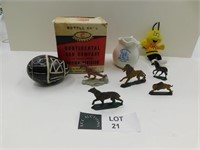 COLLECTABLE LOT, METAL ANIMALS
