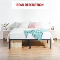 Olee Sleep 18 Inch Steel Slat Cal King Bed