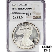 1994-P American 1oz Silver Eagle NGC PF69 Ultra