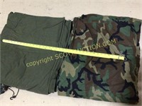 2 new military blankets an camo dome tent with
