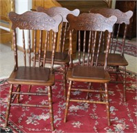 Set of 4 Antique Dining Chairs