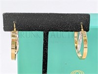 14K GOLD HOOP EARRINGS