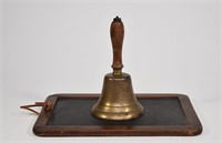 Antique Chalkboard and School Bell