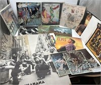 Large Lot Music Posters & Vinyl Records The Beatle