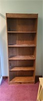 Modern fiberboard 5-tier bookshelf, 11.5 x