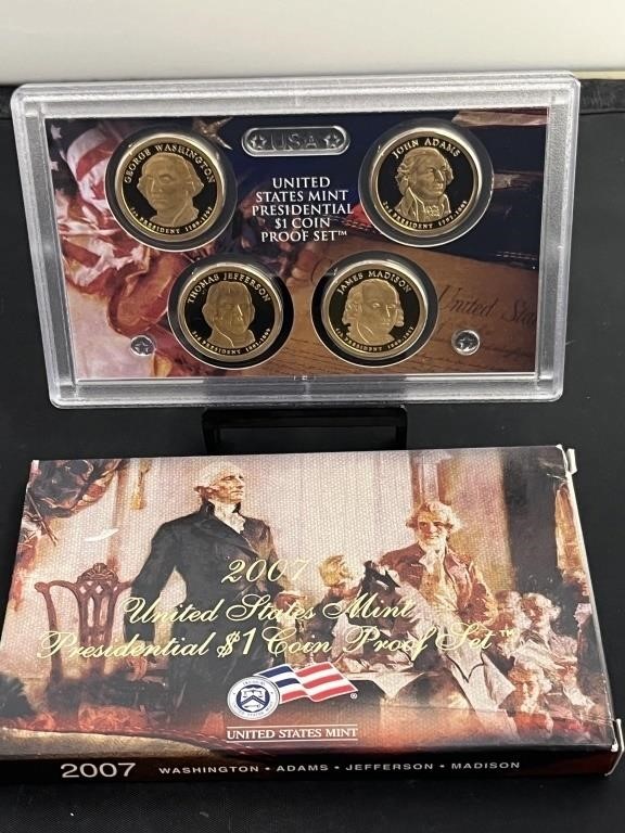 2007 Presidential Dollar Proof Set