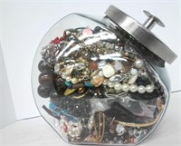 Over 9 Pounds of Jewelry in Vintage Cookie Jar