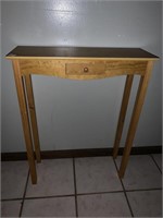 Small pine single drawer stand modern 27 1/2