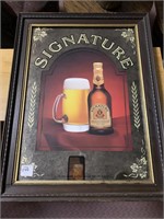 Deranged brewery frame sign 21 inches high by 16