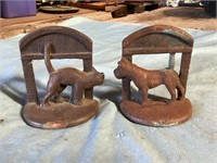 Cast iron book ends