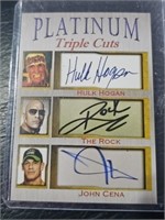 Platinum Triple Cuts Hulk Hogan, The Rock & John