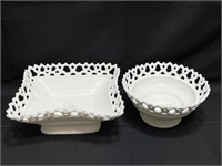 Decorative Milk Glass Bowls