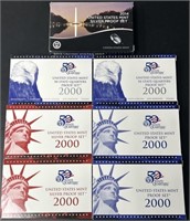 US Mint Proof Sets 2000, ‘14 Incl. Silver Sets