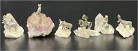 6 Pewter Animal Figurines on Amherst & Quartz