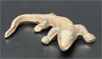 Cast Iron Lizard Figure Paperweight