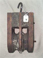 DOUBLE WOOD PULLEY