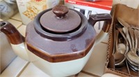 Brown Stoneware Teapot
