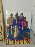 Metal Beatles sign 12 x 16