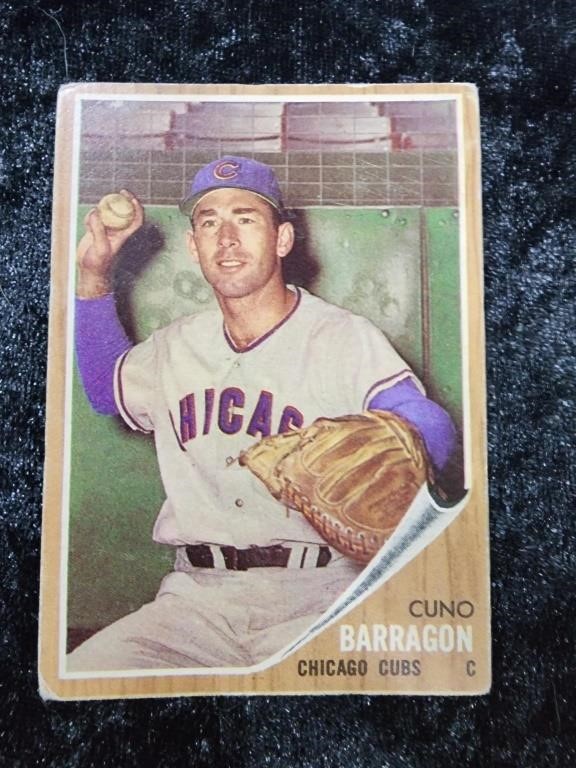 1962 Topps Baseball Cuno Barragon Chicago Cubs