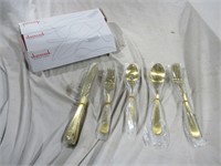 20 piece gold colored cutlery set