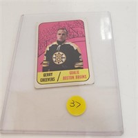 Gerry Cheevers Boston Bruins Topps 1967-68