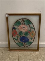 Framed Floral Wall Art 18x14in.