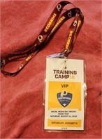 Redskin training camp badge pass  2018 lanyard