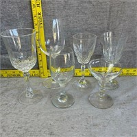 6pc Assorted Wine Glasses