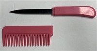 Pink Comb with Hidden Blade!