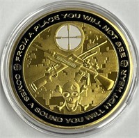 Military Sniper Challenge Coin!