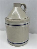 Handled Pottery Jug, 12" tall