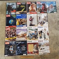 17ct Vintage Life & Post Magazines