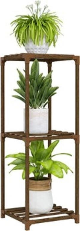 Bamworld Plant Stand Indoor 3 Tier Plant Shelf