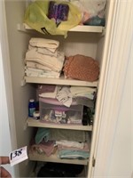 Linens and Misc. in Closet