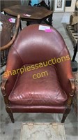 Leather easy chair