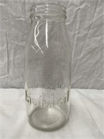 Genuine embossed Mobiloil quart oil bottle