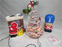 Ceramic Christmas Figures - Beaded Christmas Tree