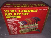 10 Pc. T- Handle Hex Key Set SAE