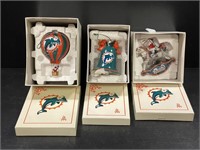 Danbury Mint Miami Dolphins Ornaments