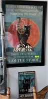2 PC CAT POSTERS,