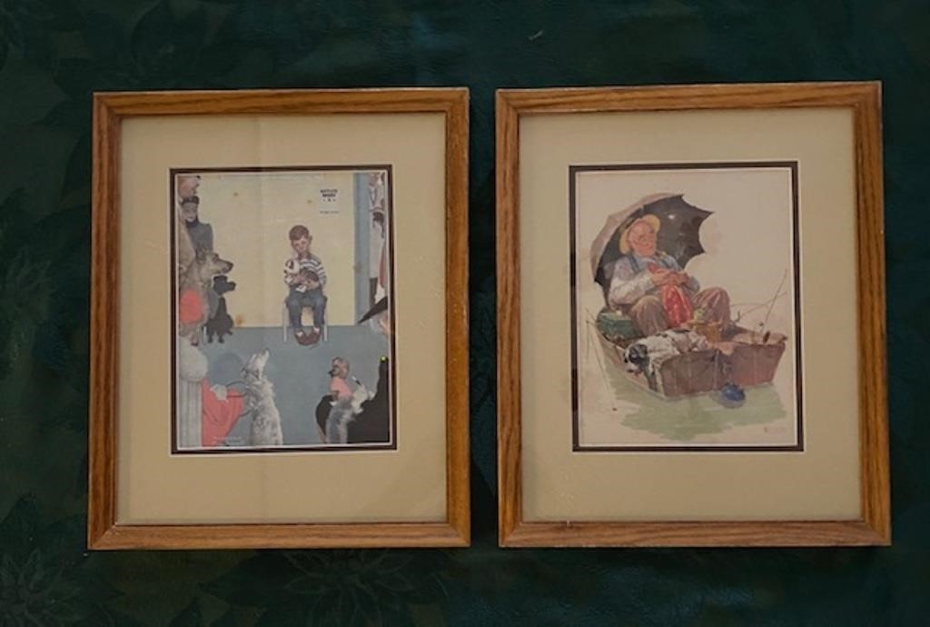 Pair of Norman Rockwell Prints