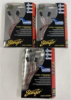 Stinger Stereo Interconnect Cables 2 ch 3 Ft