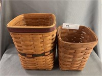 (2) Longaberger Baskets