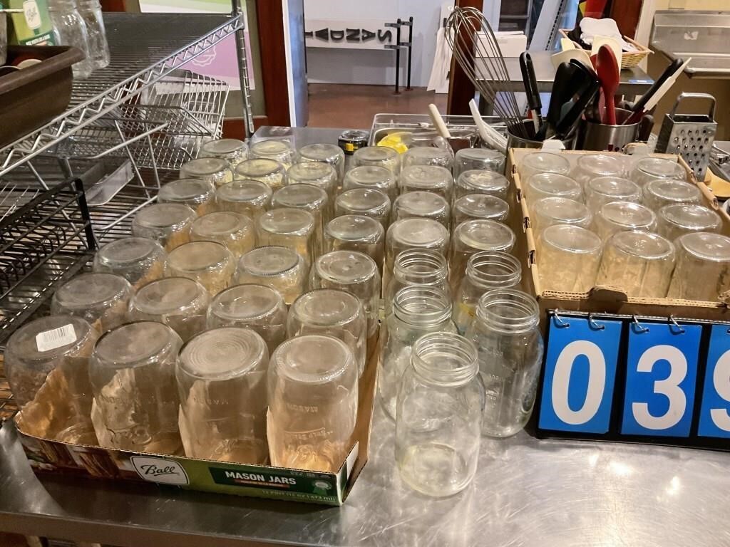 LOT MASON JARS