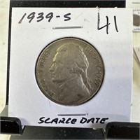 1939-S JEFFERSON NICKEL SCARCE